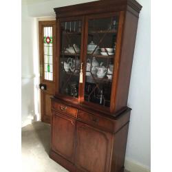 Dark Wood Display Cabinet