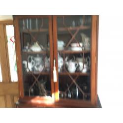 Dark Wood Display Cabinet