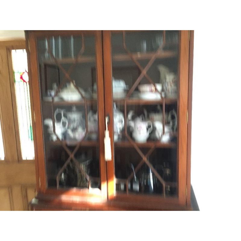 Dark Wood Display Cabinet