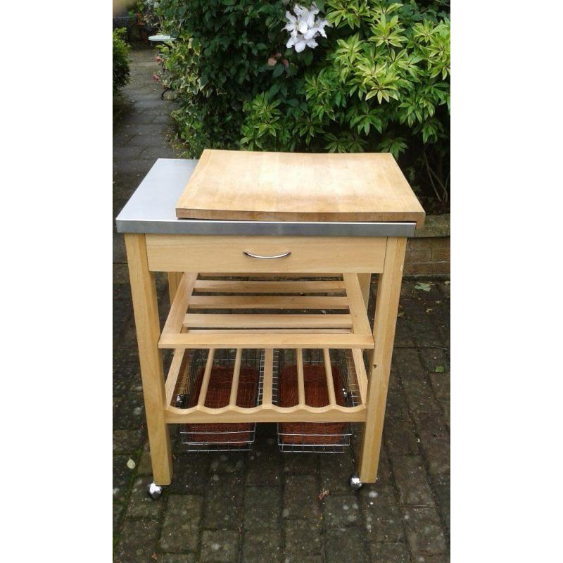 Kitchen butchers trolley