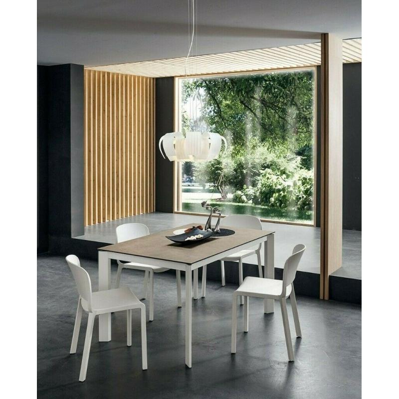 Italian designer extending dining table like new ceramic top 140 - 180 - 220 Calligaris