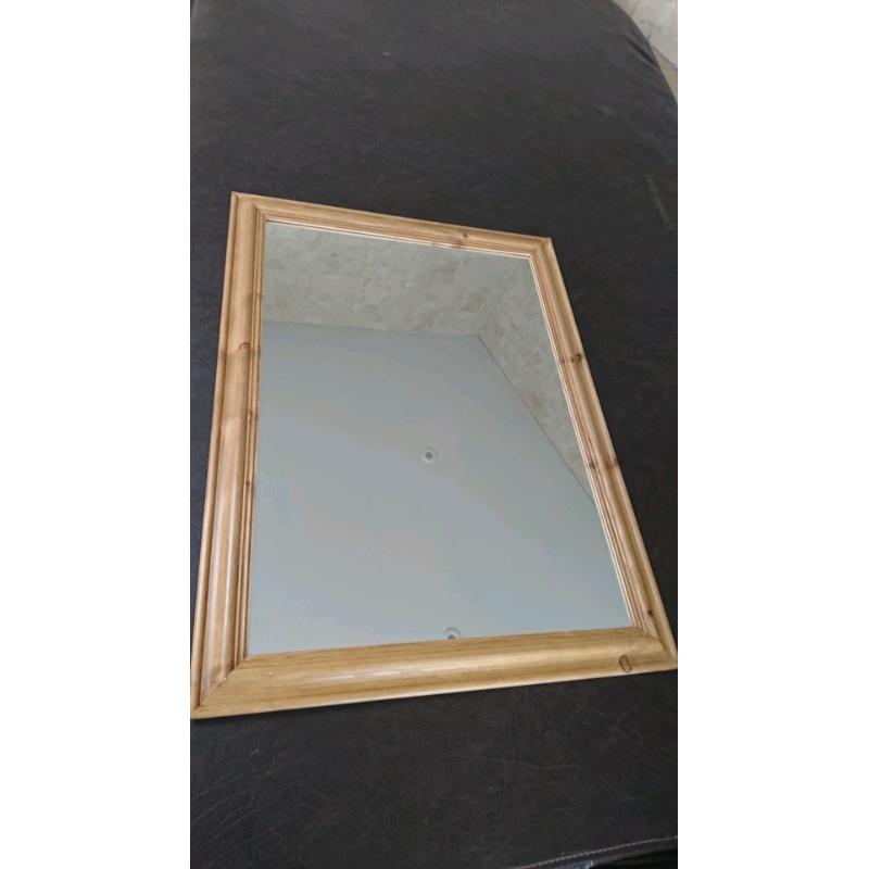 Solid pine mirror