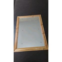 Solid pine mirror